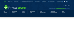 Desktop Screenshot of fitnessdoctor.com.au
