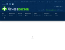 Tablet Screenshot of fitnessdoctor.com.au